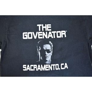 Arnold Schwarzenegger The Govenator Long Sleeve Black Shirt Sz L * Terminator